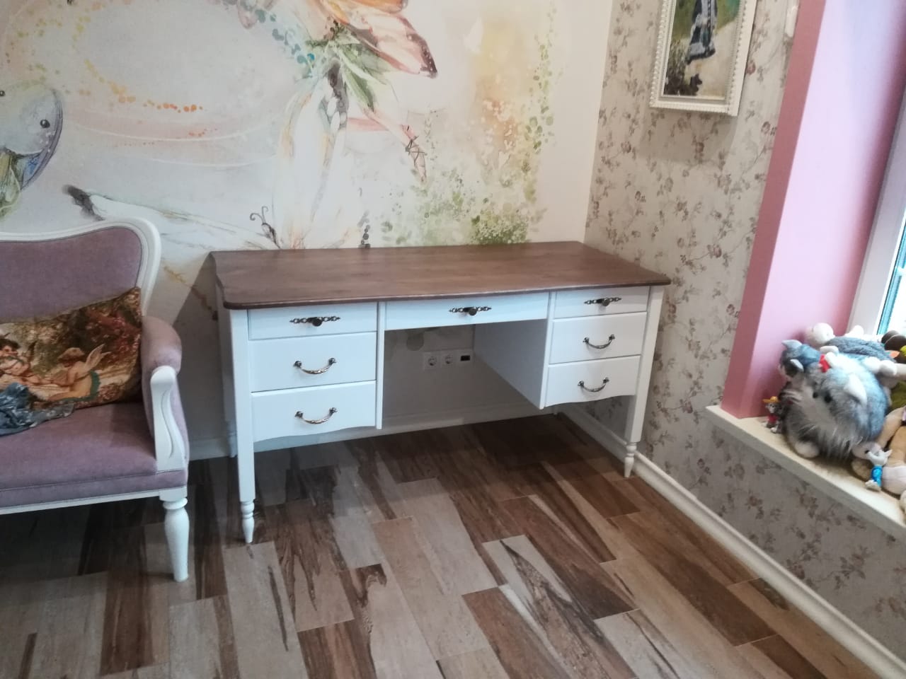 Стол письменный с 7 ящиками Айно №2