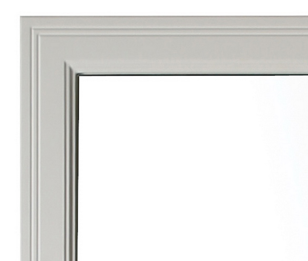 Зеркало белое Монте 80 с полочкой