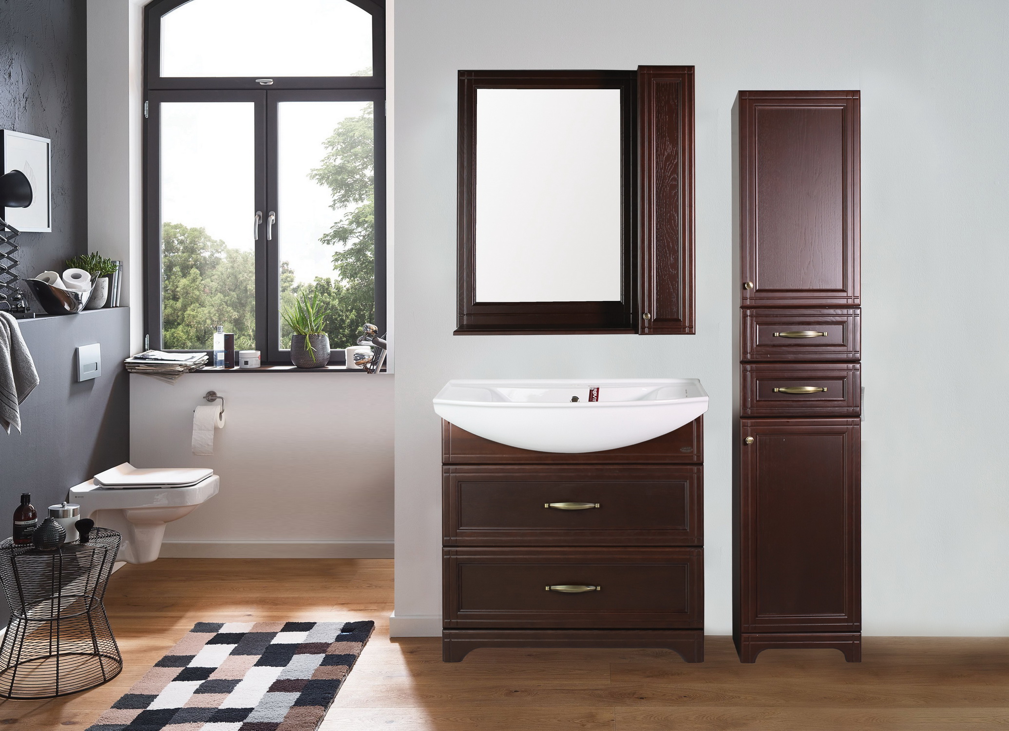 Пенал из массива Берта 40/2 массив ясеня (петли справа)