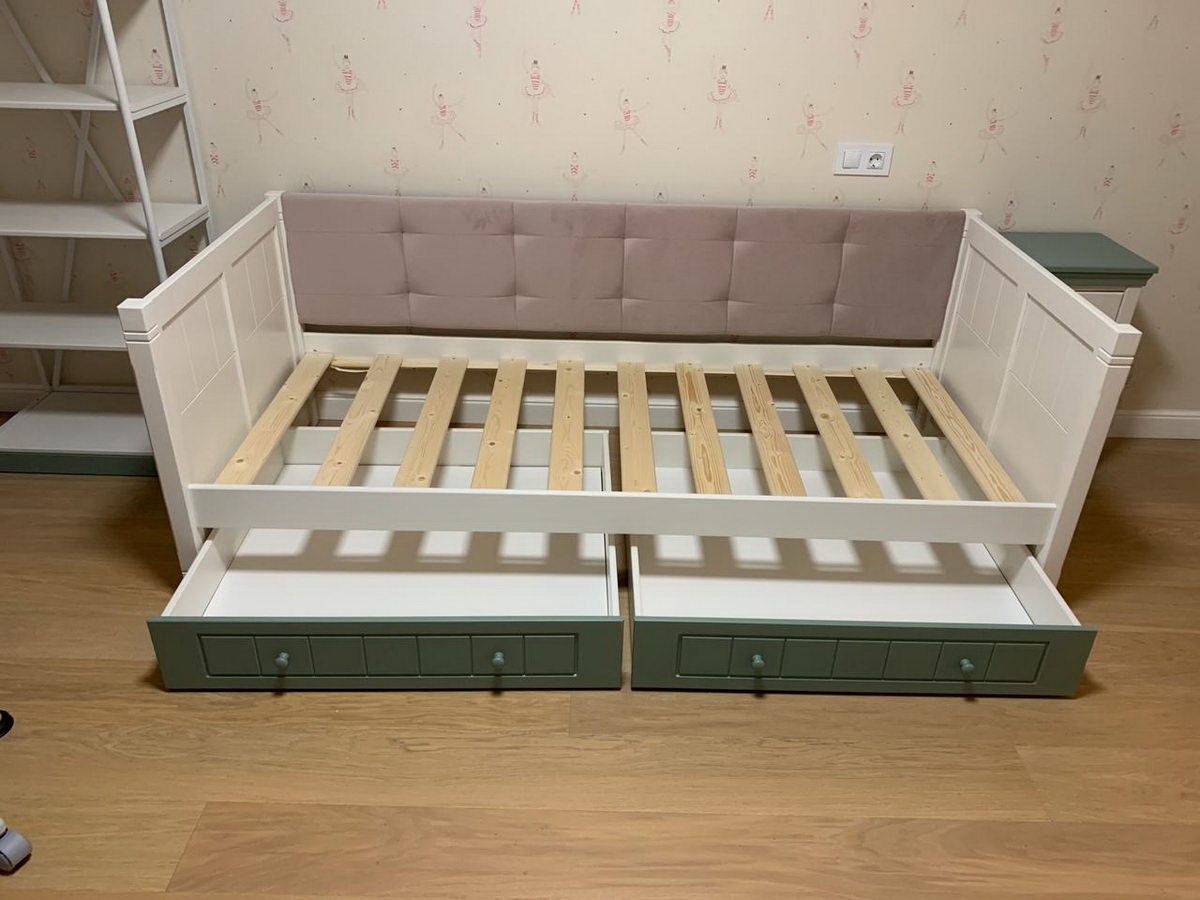 Тахта Дания №3 мягкая 900х2000 с ящиками