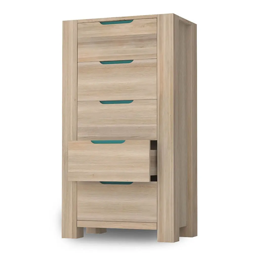 Комод с 5 ящиками дуб Рива