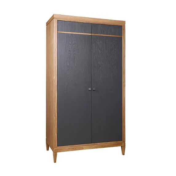 (5.1.3) Шкаф для одежды массив дуба "Фокстрот" 22C (дуб натуральный/бетон/дуб натуральный)