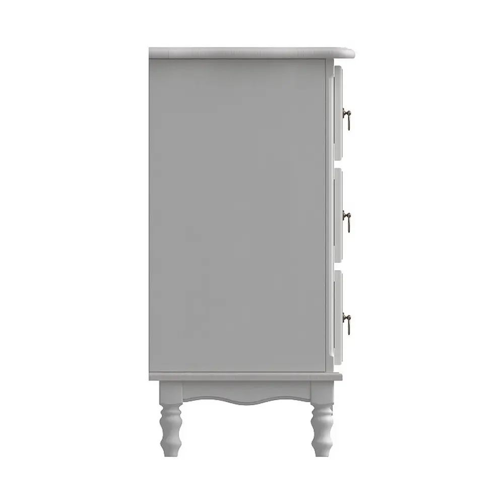 Комод с 3 ящиками белый Верден