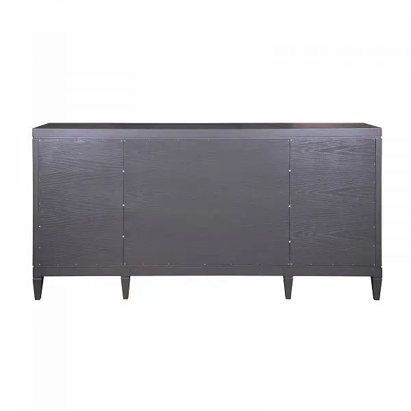 Комод чёрный из дуба Фокстрот 443A ромб (бетон-дуб натуральный)