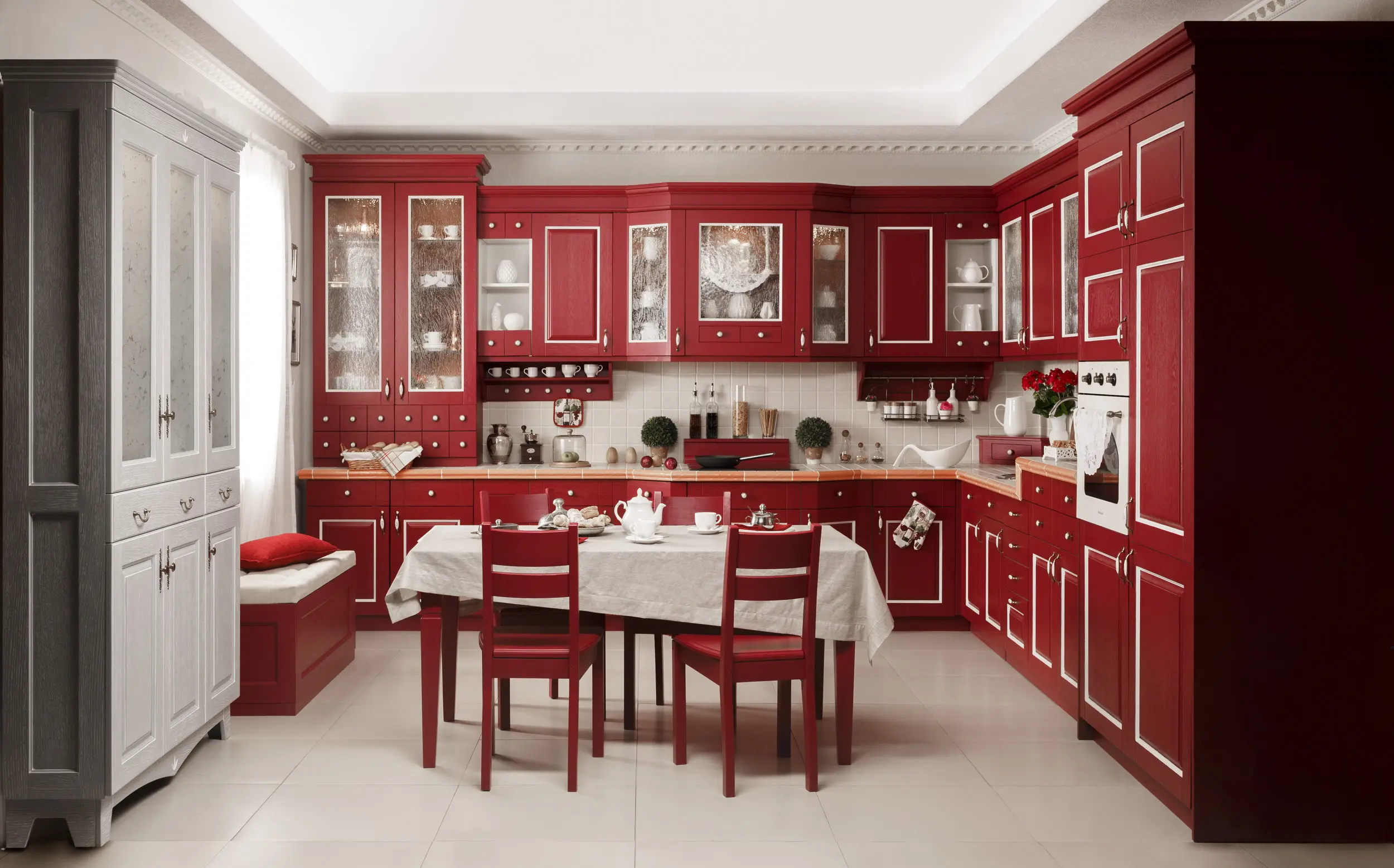 Кухня деревянная Red (цена за п/м)