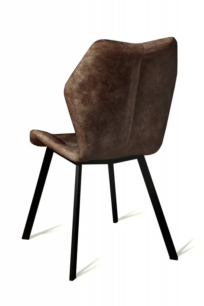 СТУЛ РИМ (ВЕЛЮР КОНЬЯК, черный муар)