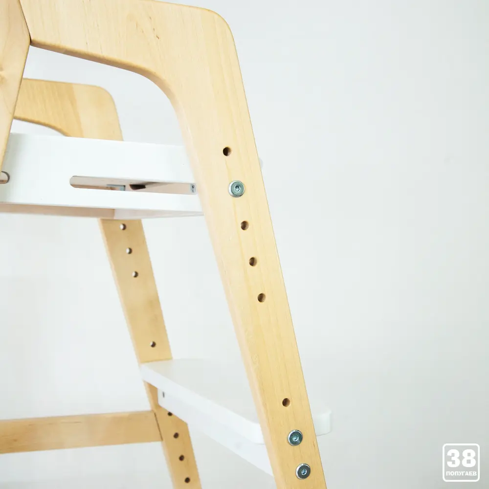 Стул массив березы Rabbit Wood Вуди лак-белый