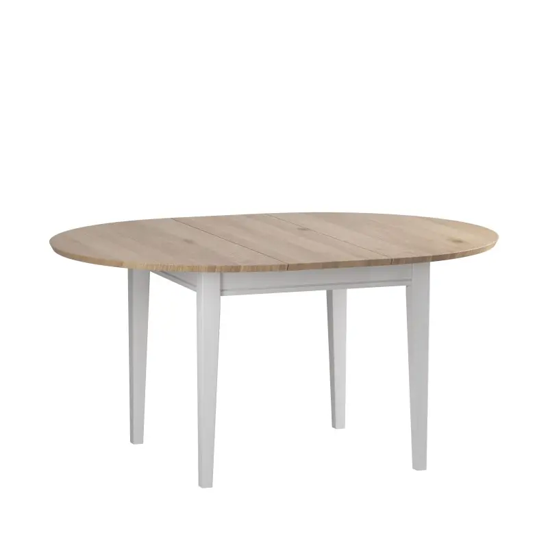 Стол обеденный раскладной Форест 110/145 Белый воск/Антик