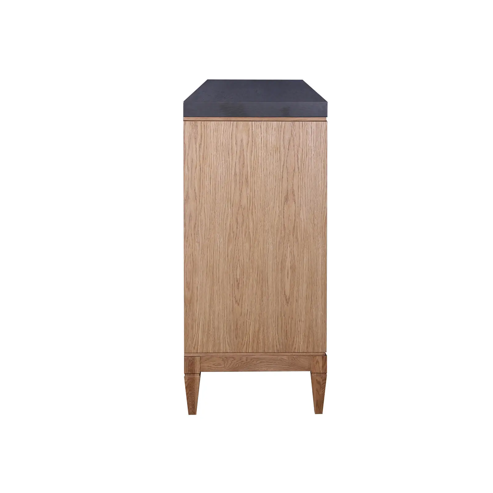 Комод с 4 ящиками массив дуба Фокстрот 324B ромб (дуб натуральный/бетон)