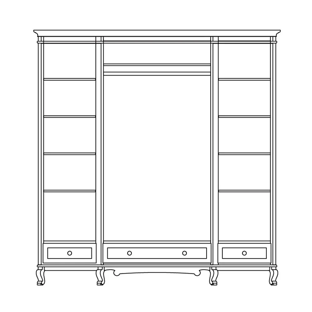 Шкаф 4-ств. Фуджейра ГМ 5154