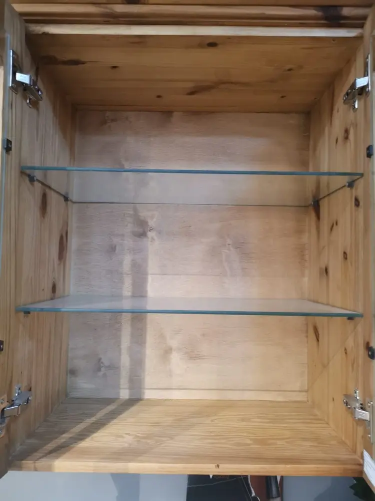 Шкаф настенный Викинг GL №32 стекло с полкой (800 мм)