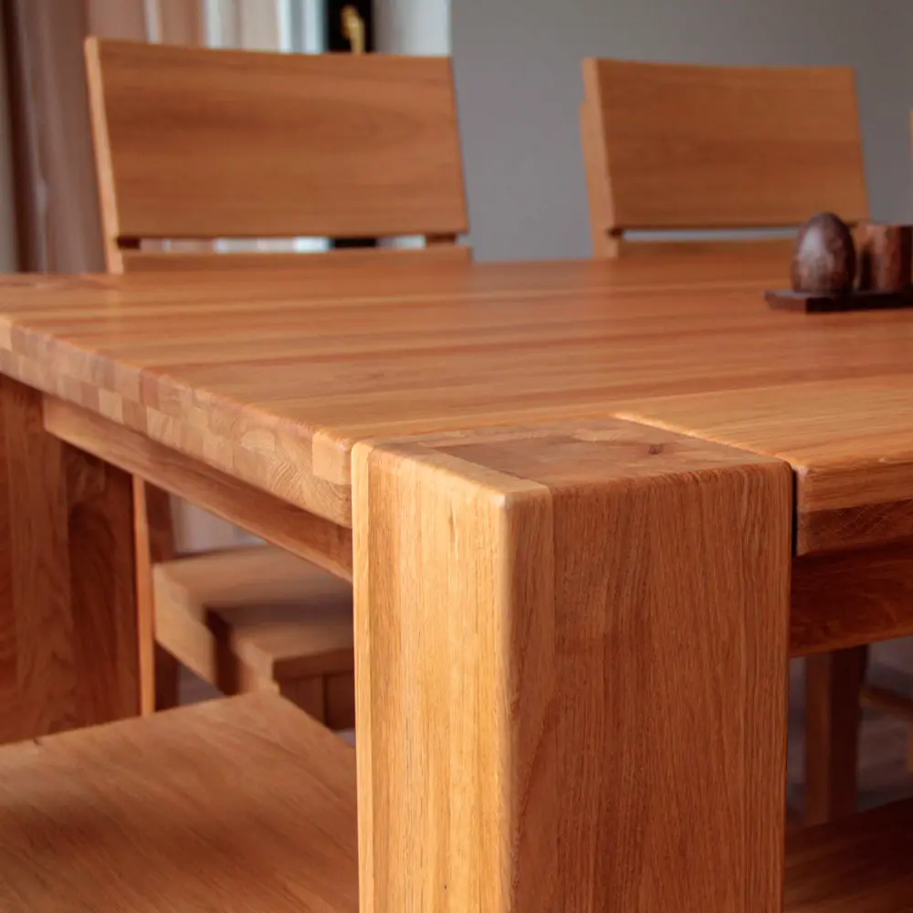 Стол Аляска обеденный массив дуба 2000*1000 (нога 120) "SR"