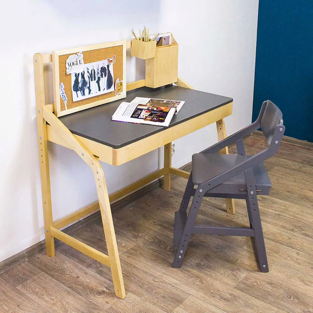 Стол массив Rabbit Wood UNO серый