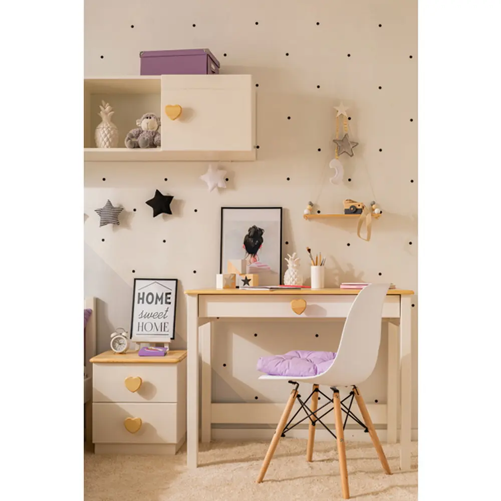 Детский стол белый с 1 ящиком ТК №3