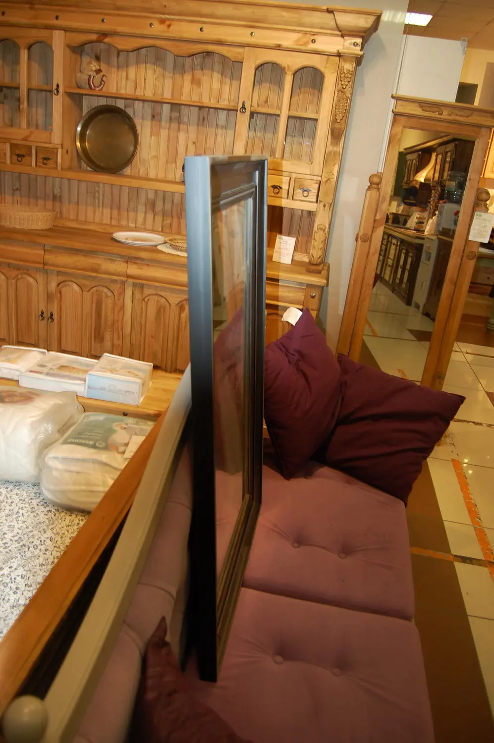 Зеркало массив прямоугольная Бьерт 1-66 сосна