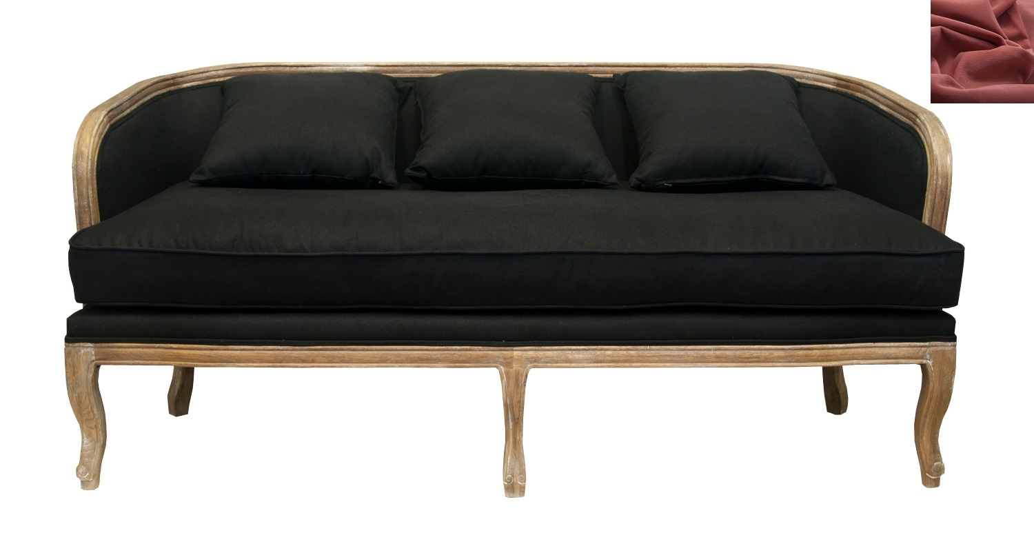 Красный диван Nora классический