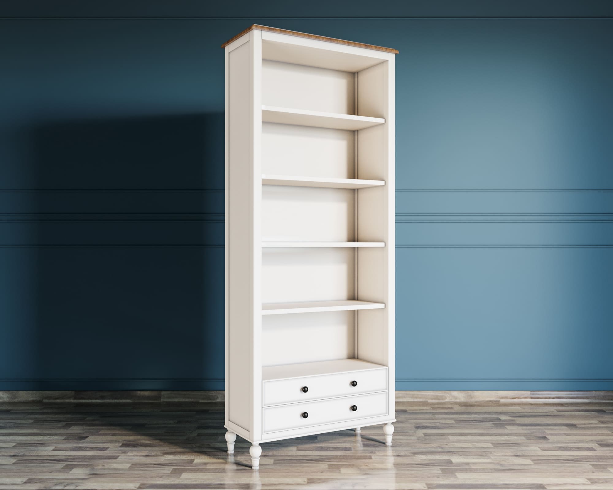 Стеллаж из дерева "Odri" с ящиками