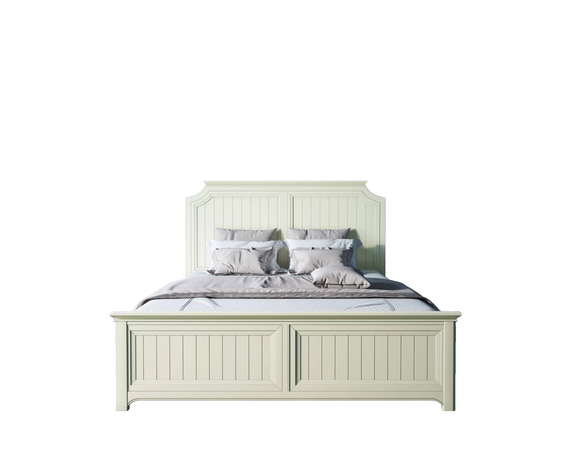 Бежевая кровать двухспальная "Olivia" 1800х2000