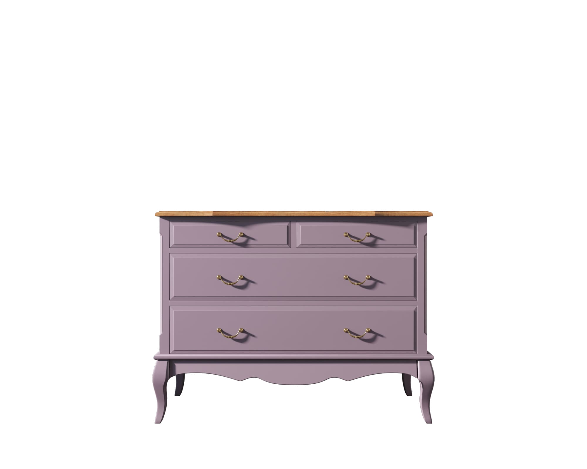 Комод из дерева «Leontina Lavanda» на 4 ящика