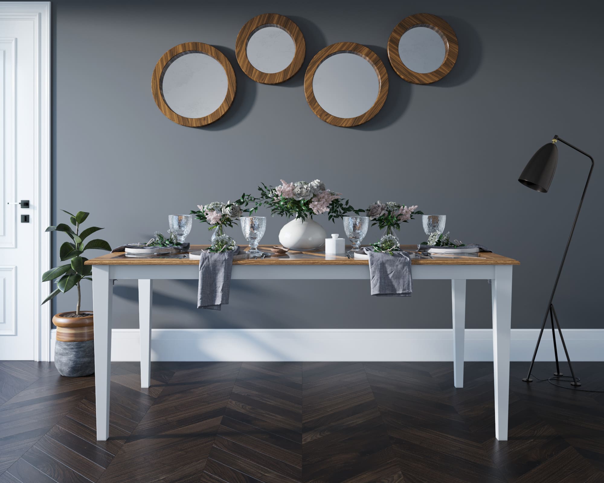 Стол обеденный массив березы "Palermo"