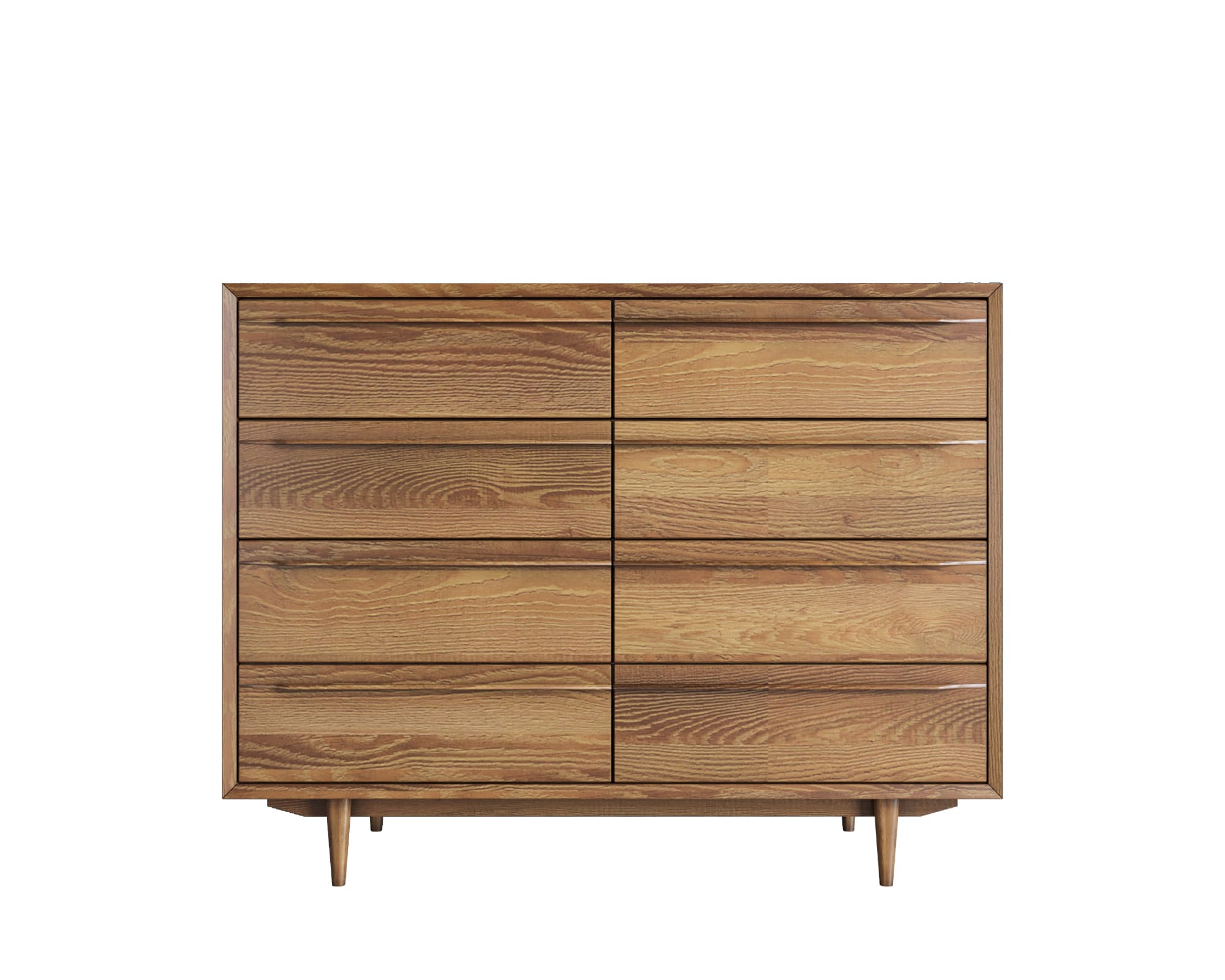Комод из дерева "Bruni" на восемь ящиков