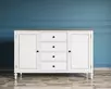 Большой комод с 4 ящиками белый "Odri"