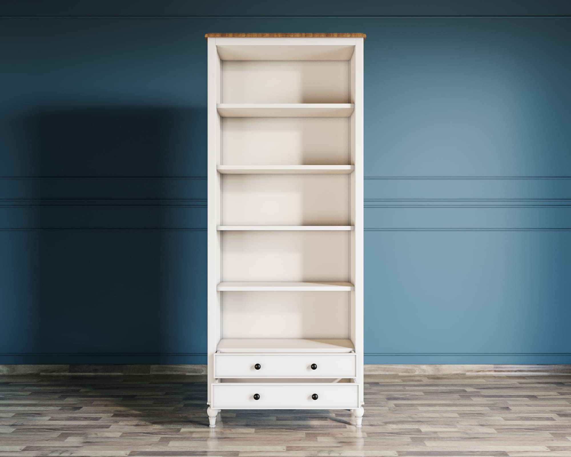 Стеллаж из дерева "Odri" с ящиками