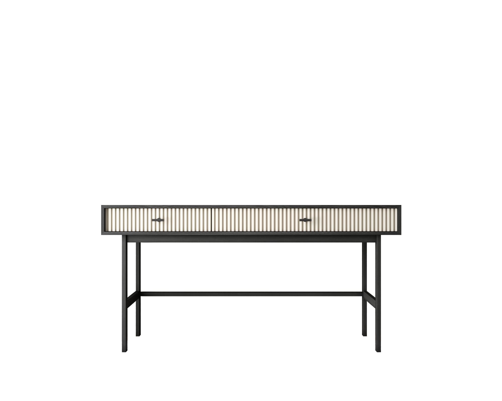 Консоль с двумя ящиками "Emerson" арт EM22/milky/L