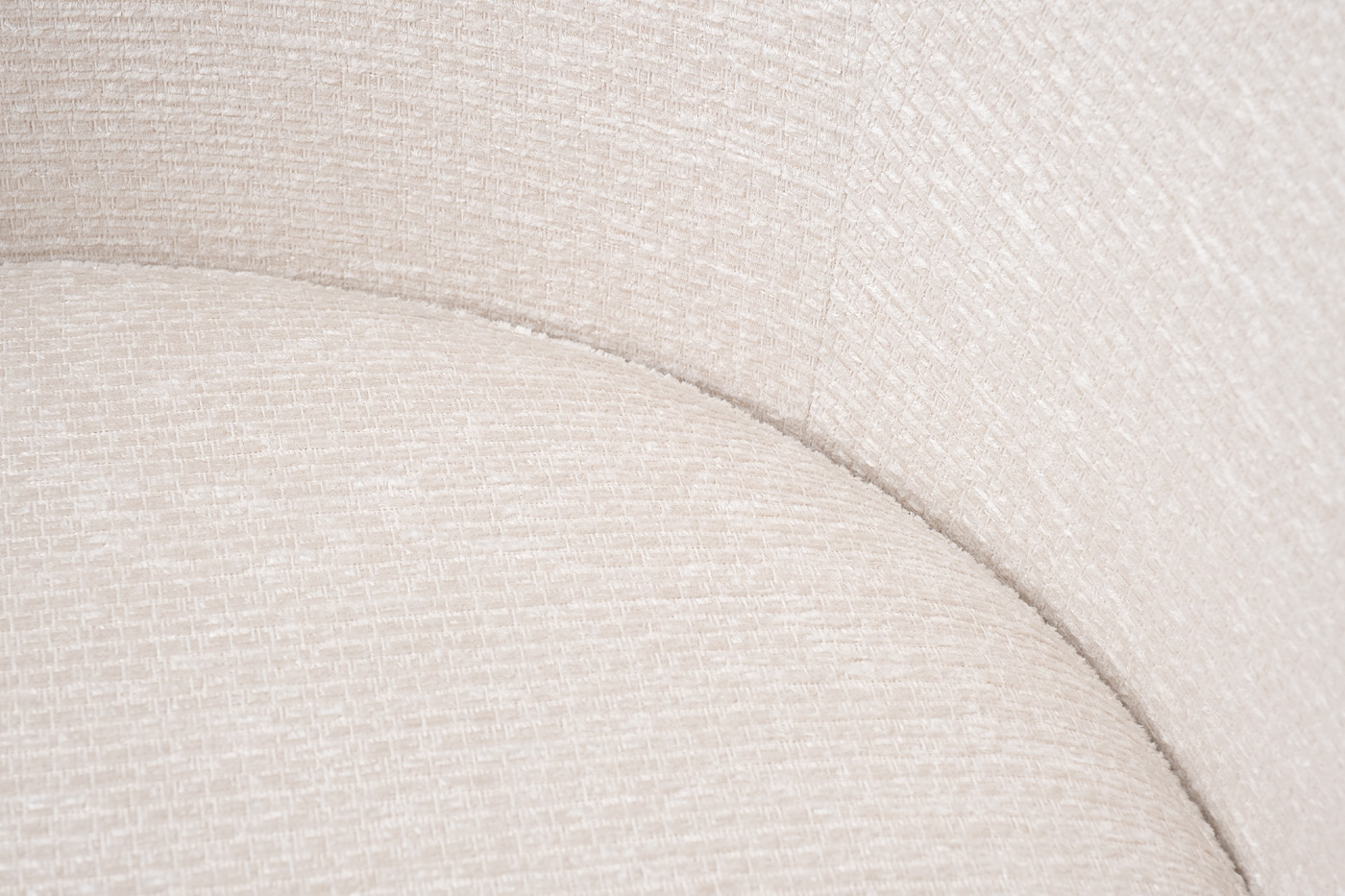 Кресло Napoli вращающееся, рогожка бежевая Koza2601-ECRU 76*76*76см