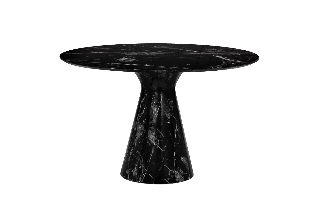 33FS-DT120-BL Стол обеденный черный