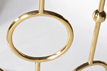 GY-CST8040GOLD Консоль, стекло черное/ золото 