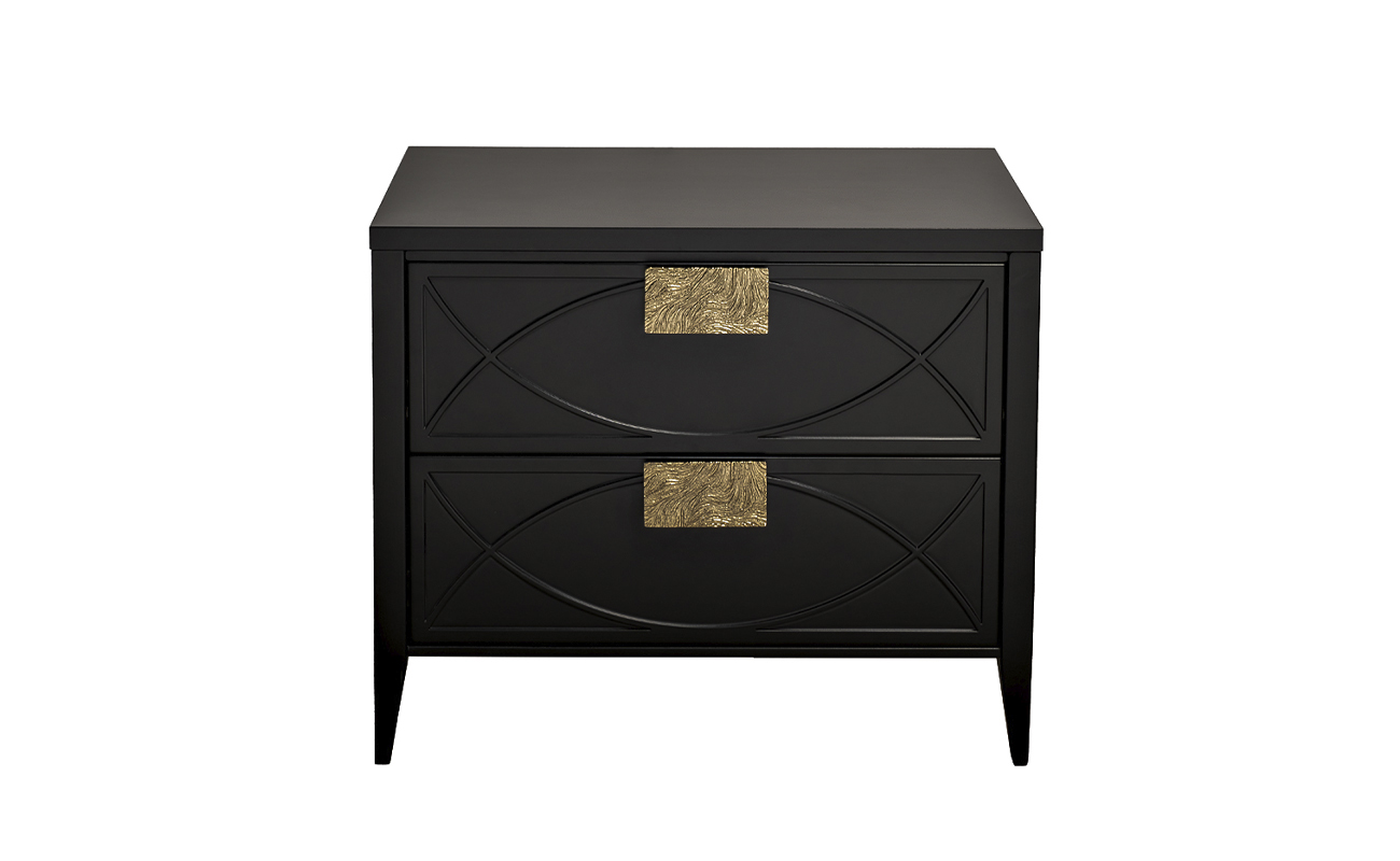 151SV-00008 Тумба прикроватная черная