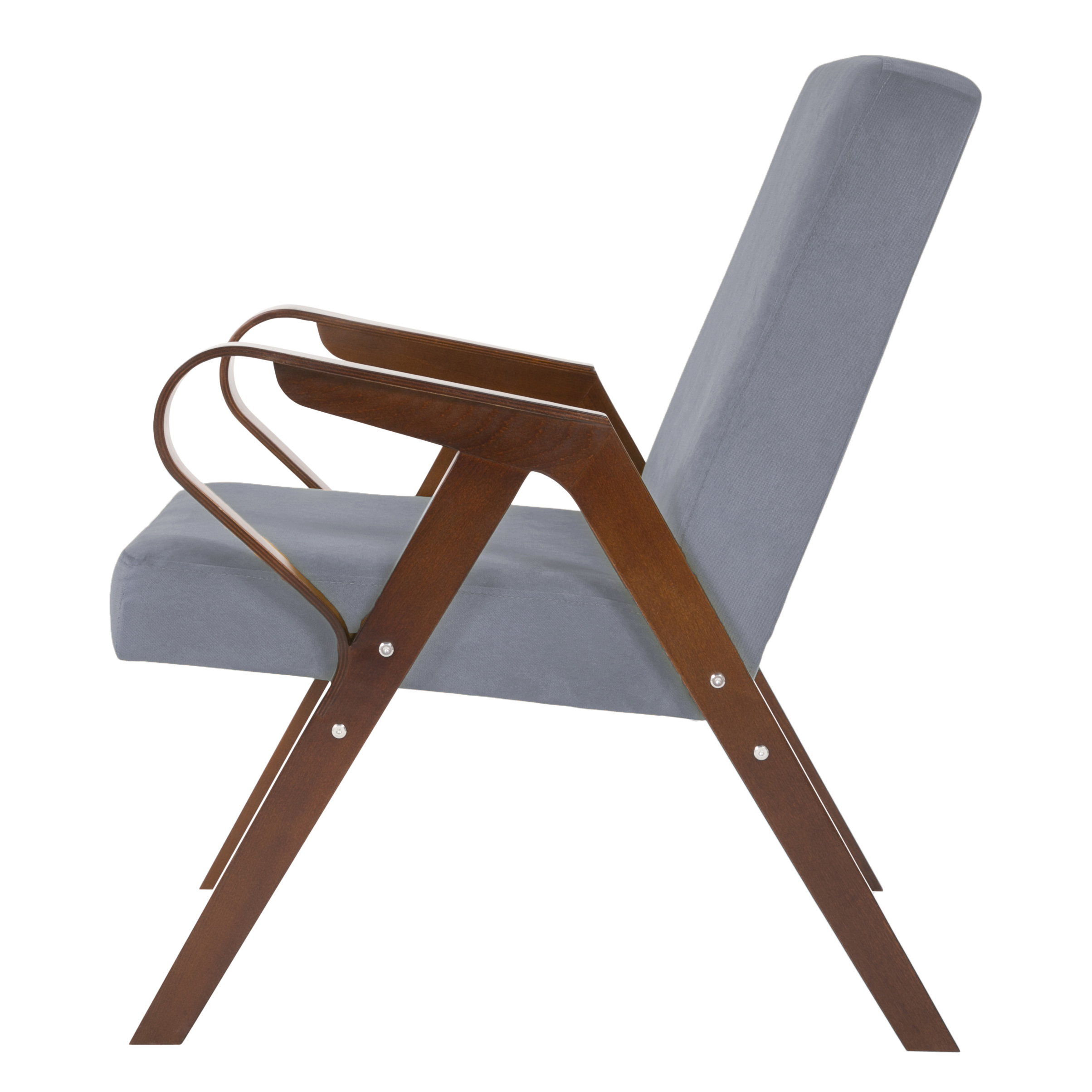 кресло Форест Фреш 12 светло-серый каркас Вишня