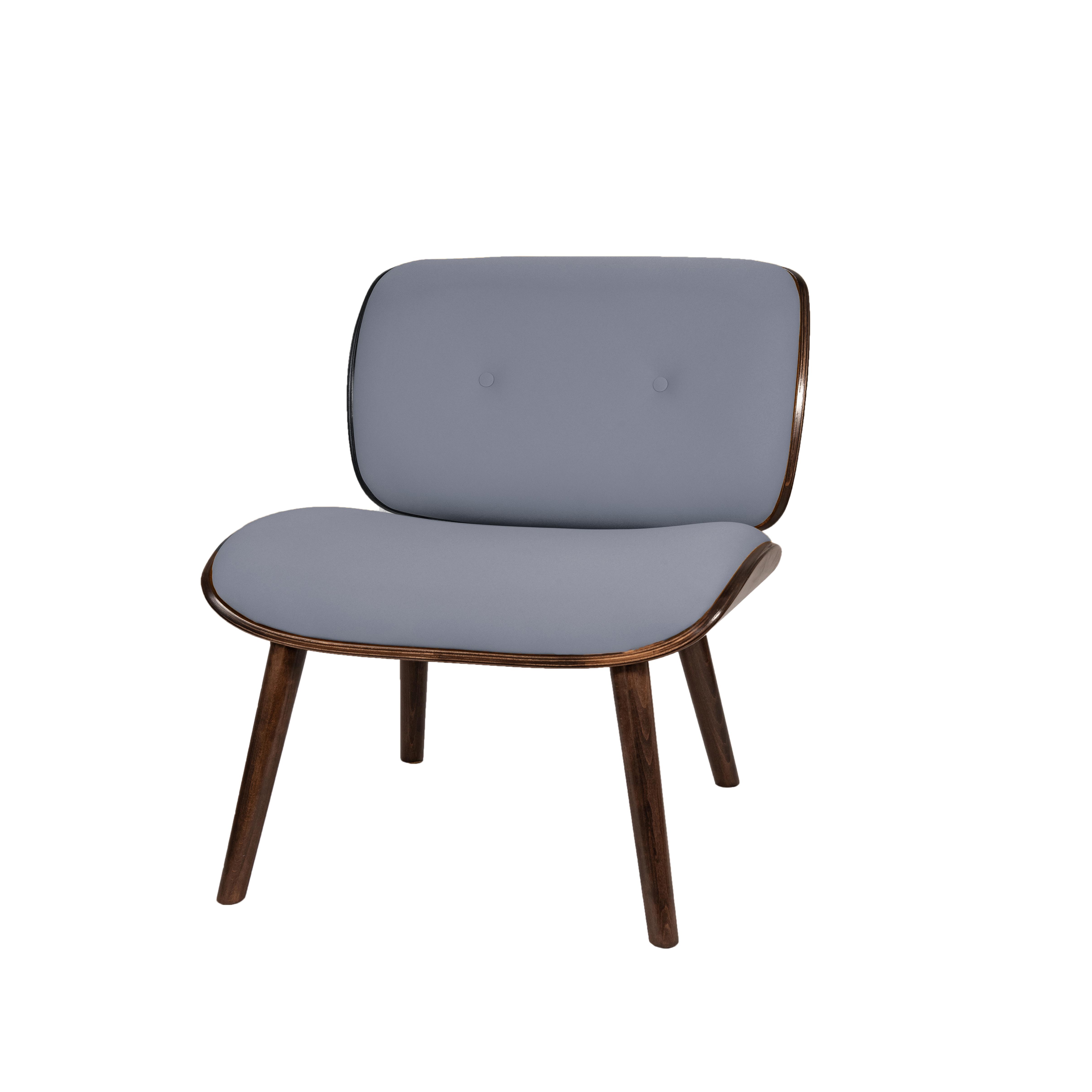 кресло Конда Фреш 12 светло-серый каркас Орех