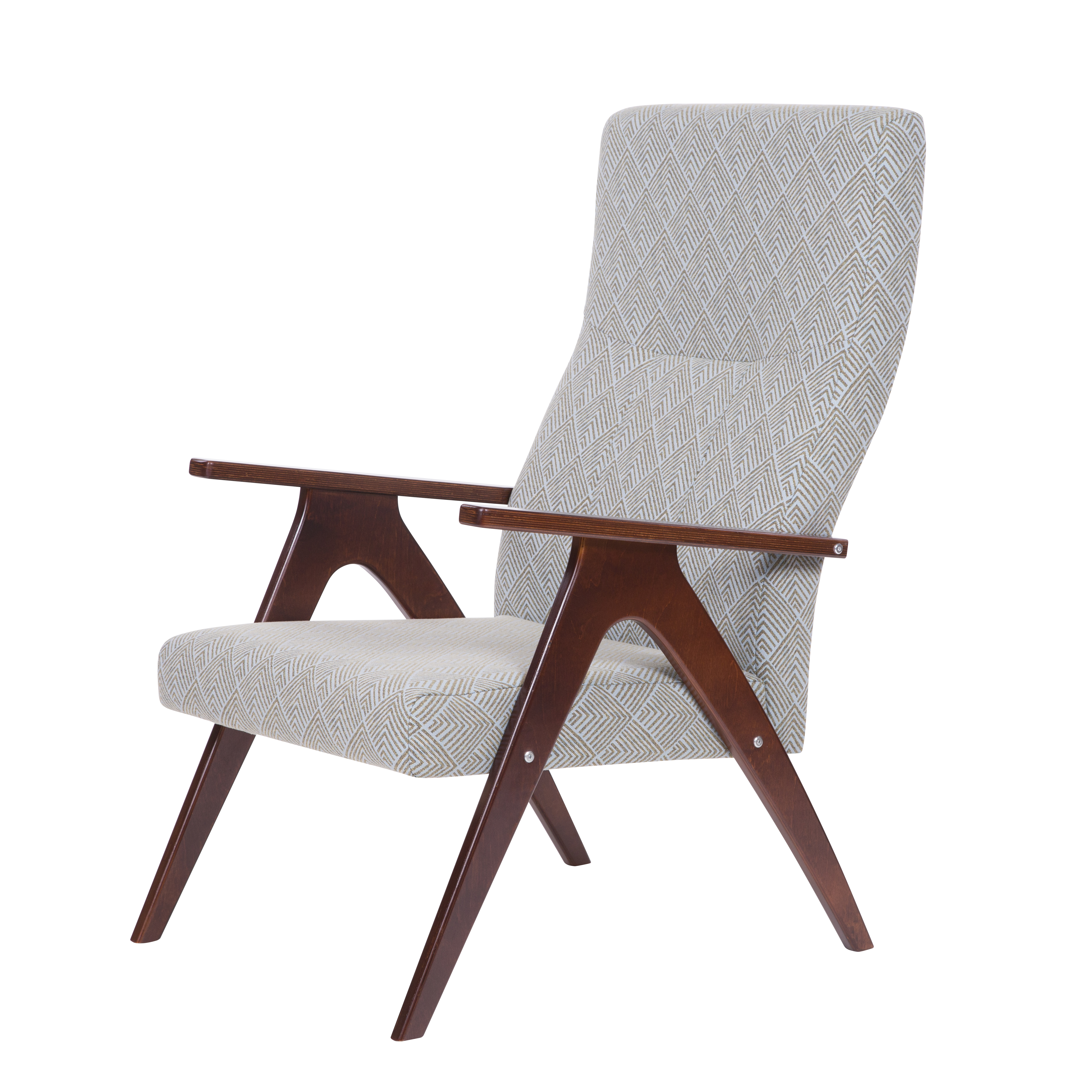 кресло Оскар Капучино каркас Вишня