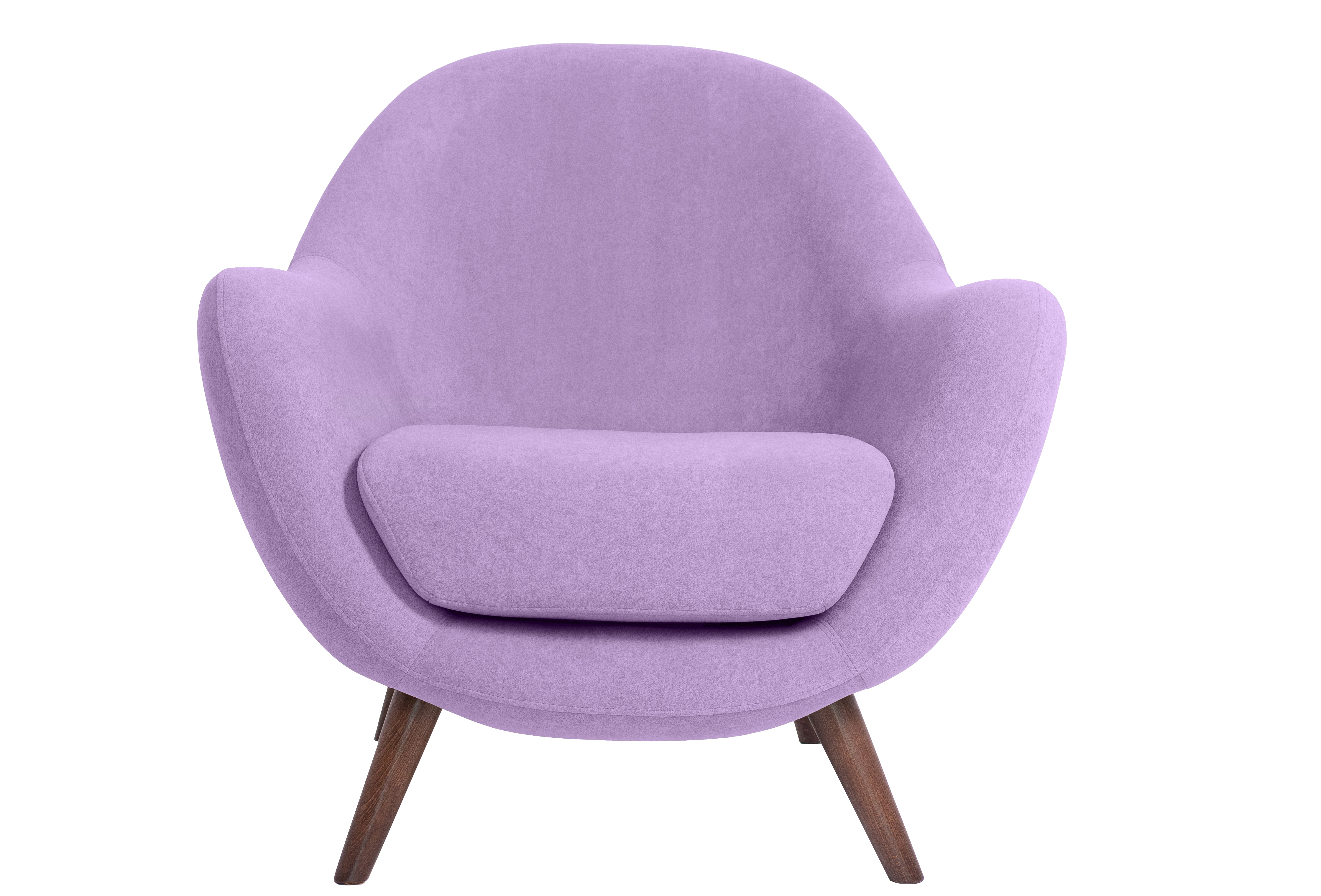 кресло Анхель фреш 16 лавандовый каркас Орех