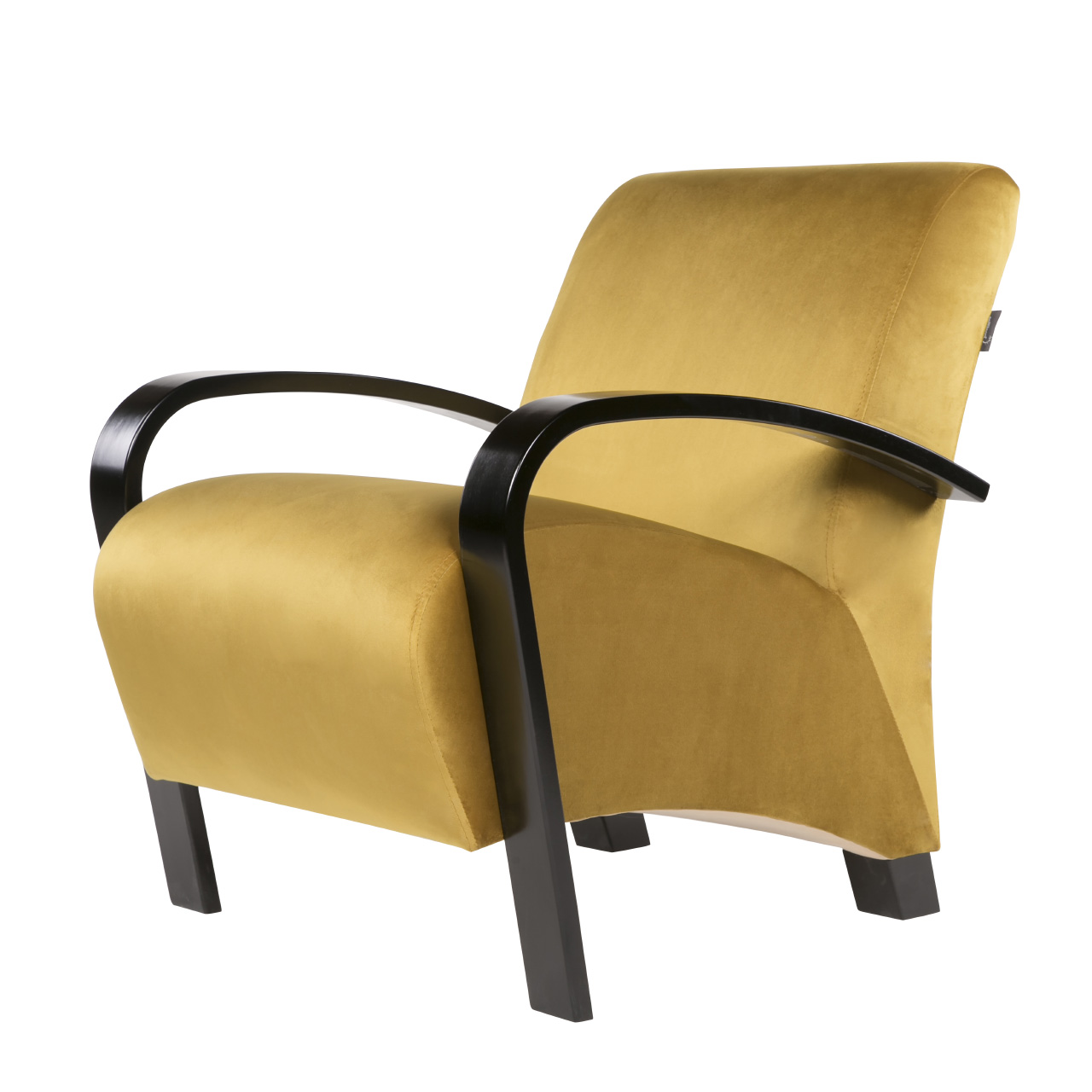 кресло Балатон Охра каркас Чёрный