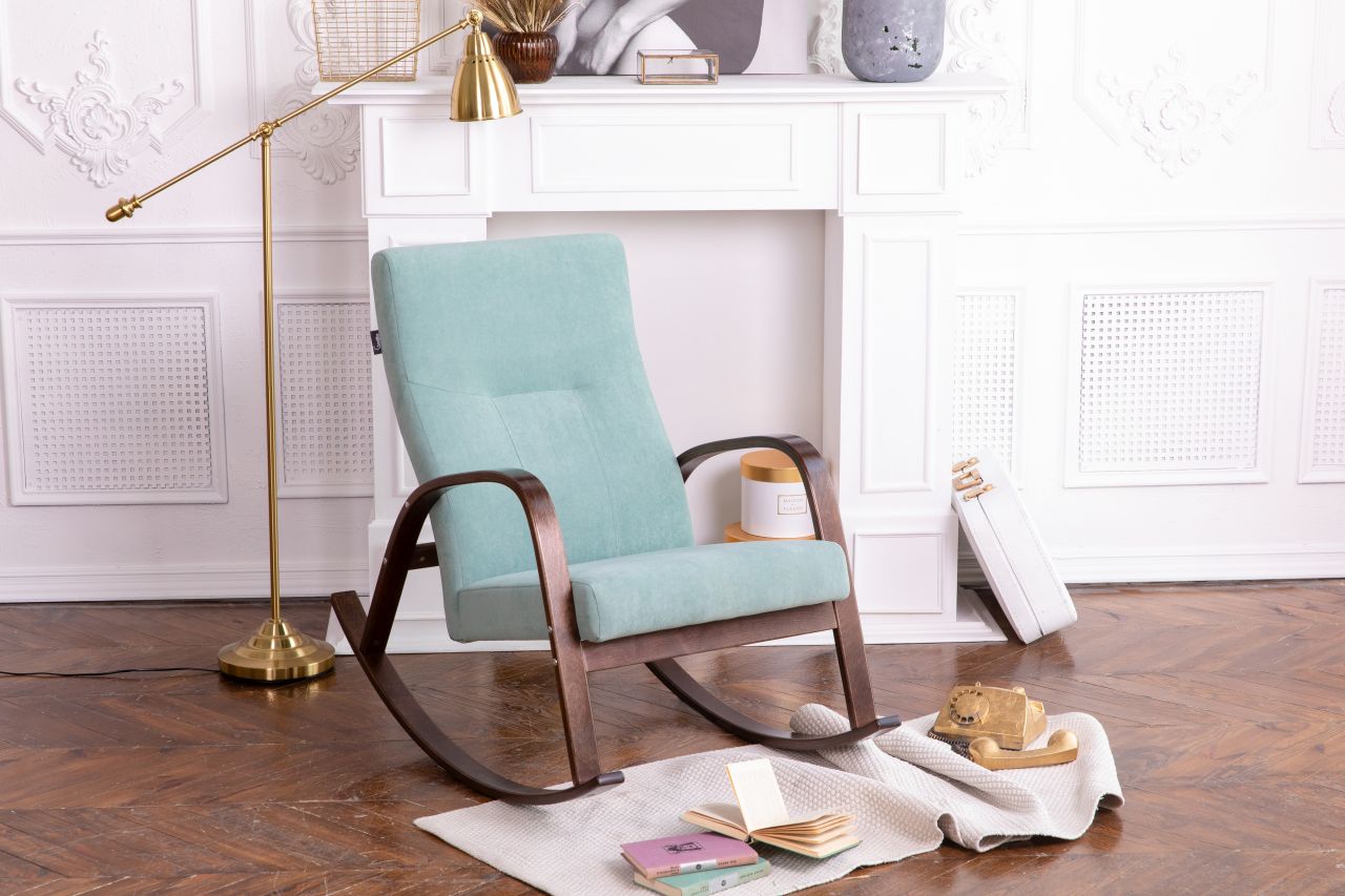 кресло-качалка Ирса Минт каркас Орех