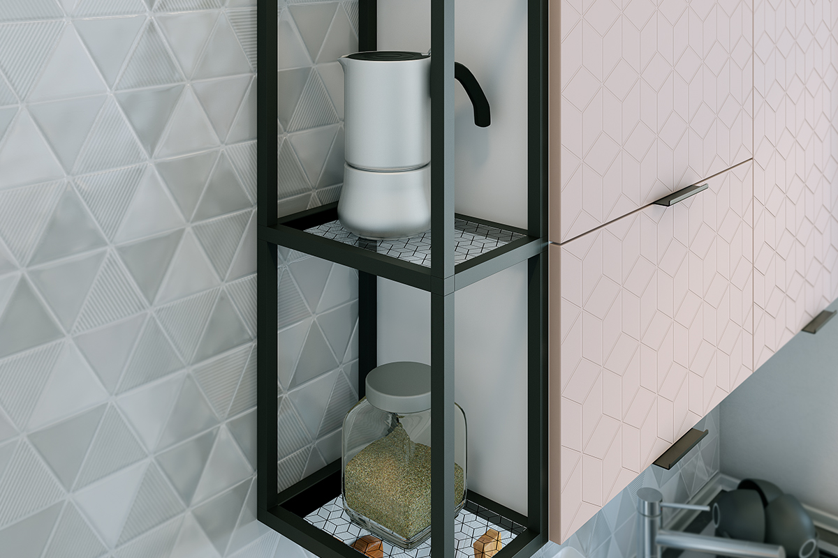 Кухонный гарнитур 2 "Стоун" (ширина 340х142 см)