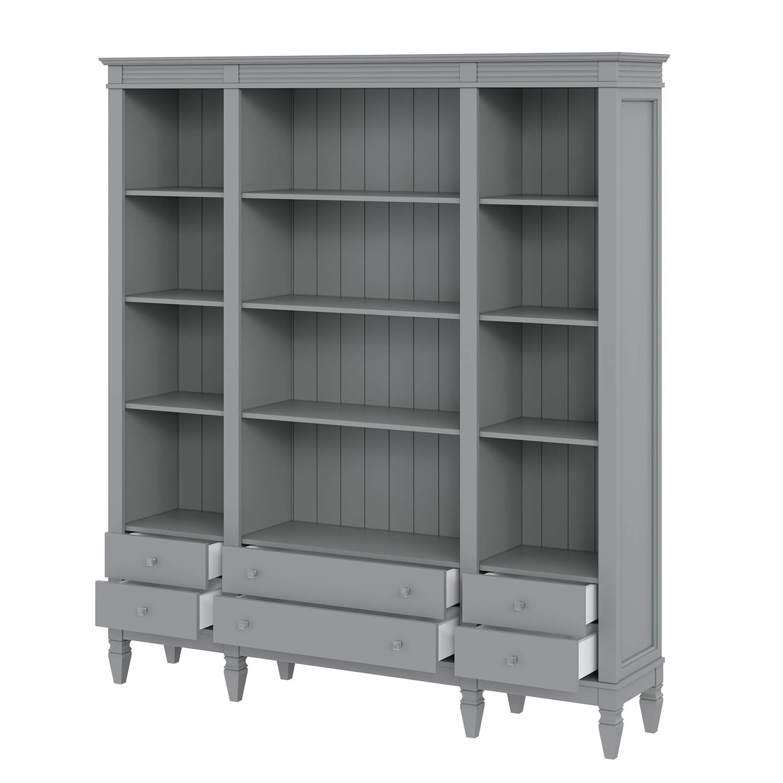 (4.1.2) Стеллаж "Ольса" 400/006 (серый 7042)