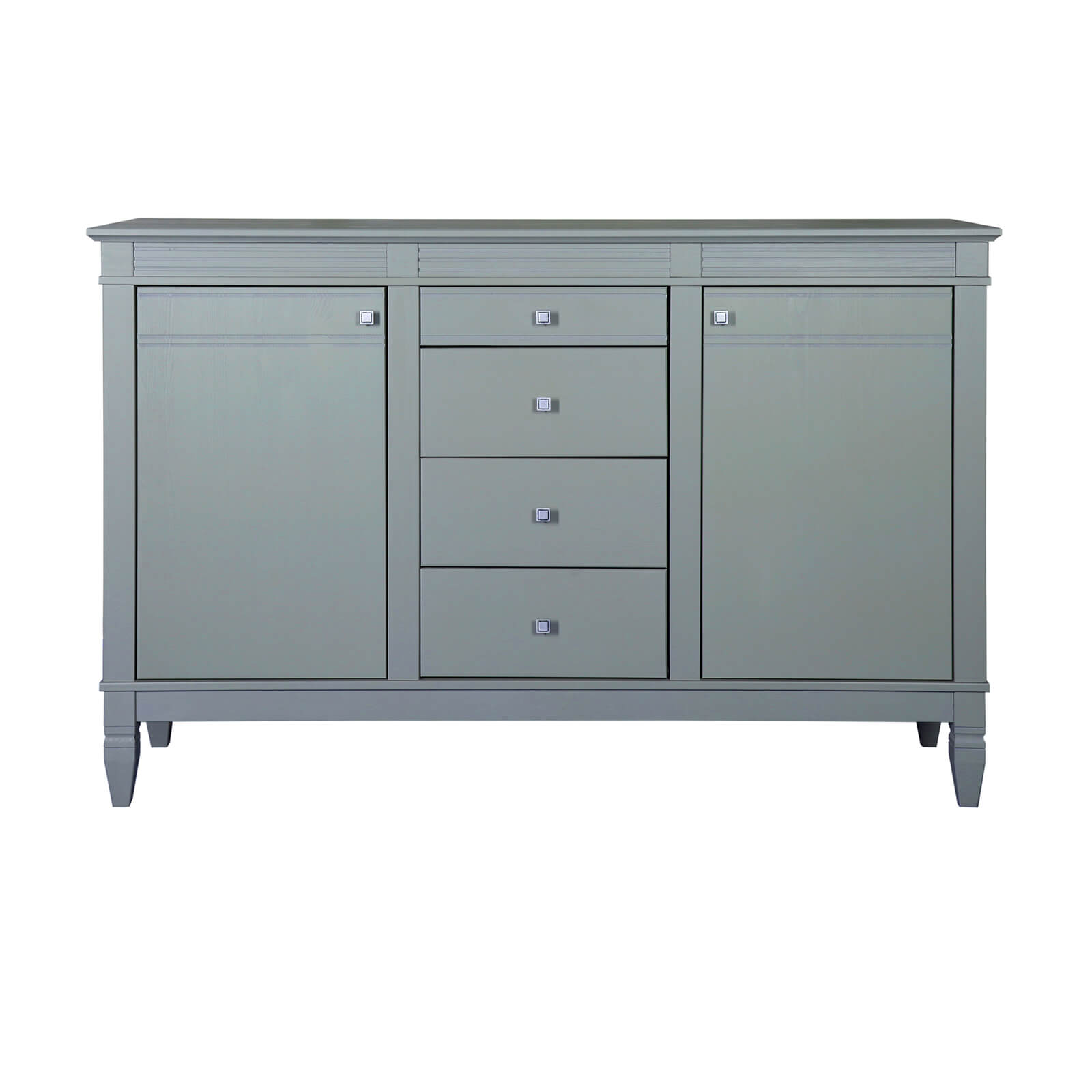 Комод с 4 ящиками серый Ольса 324 (серый 7042)