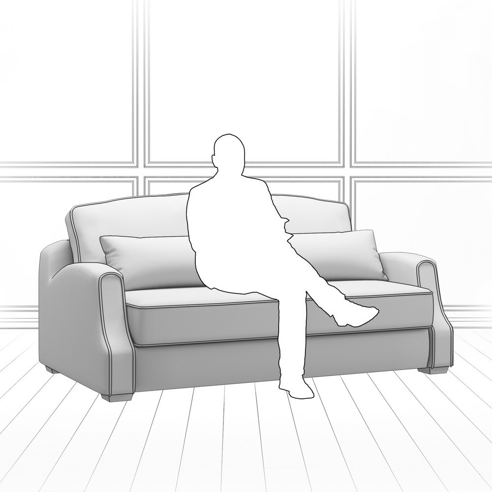 Диван Corsa (с механизмом) DCr-I-180-K03-KaB40-B18