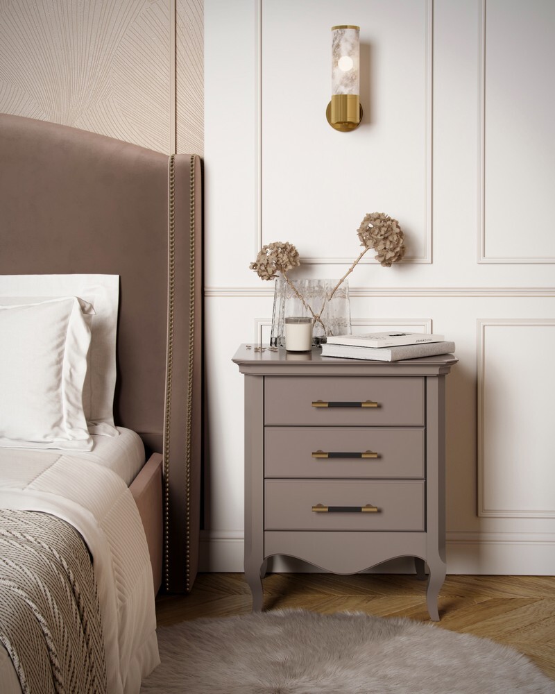 Прикроватная тумба 3 ящика