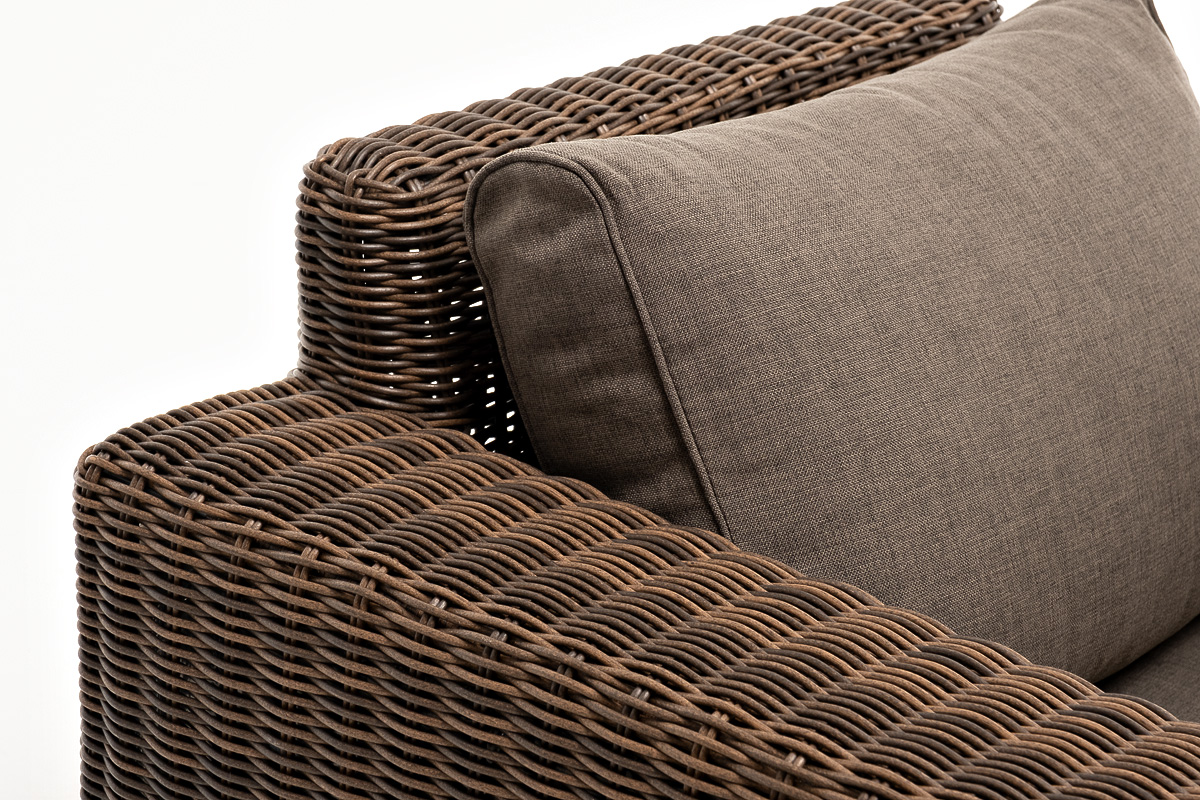 "Боналли" кресло из искусственного ротанга, цвет коричневый