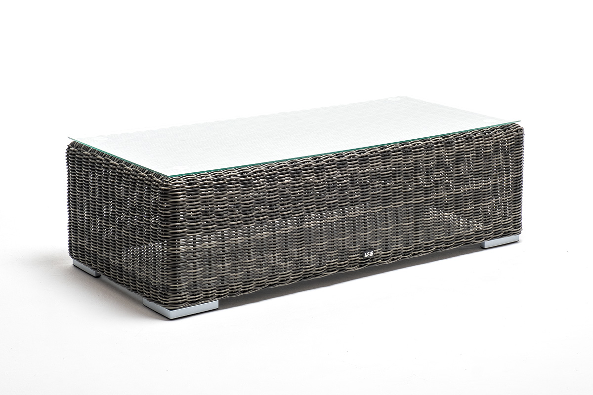 "Боналли" журнальный столик из искусственного ротанга, цвет графит