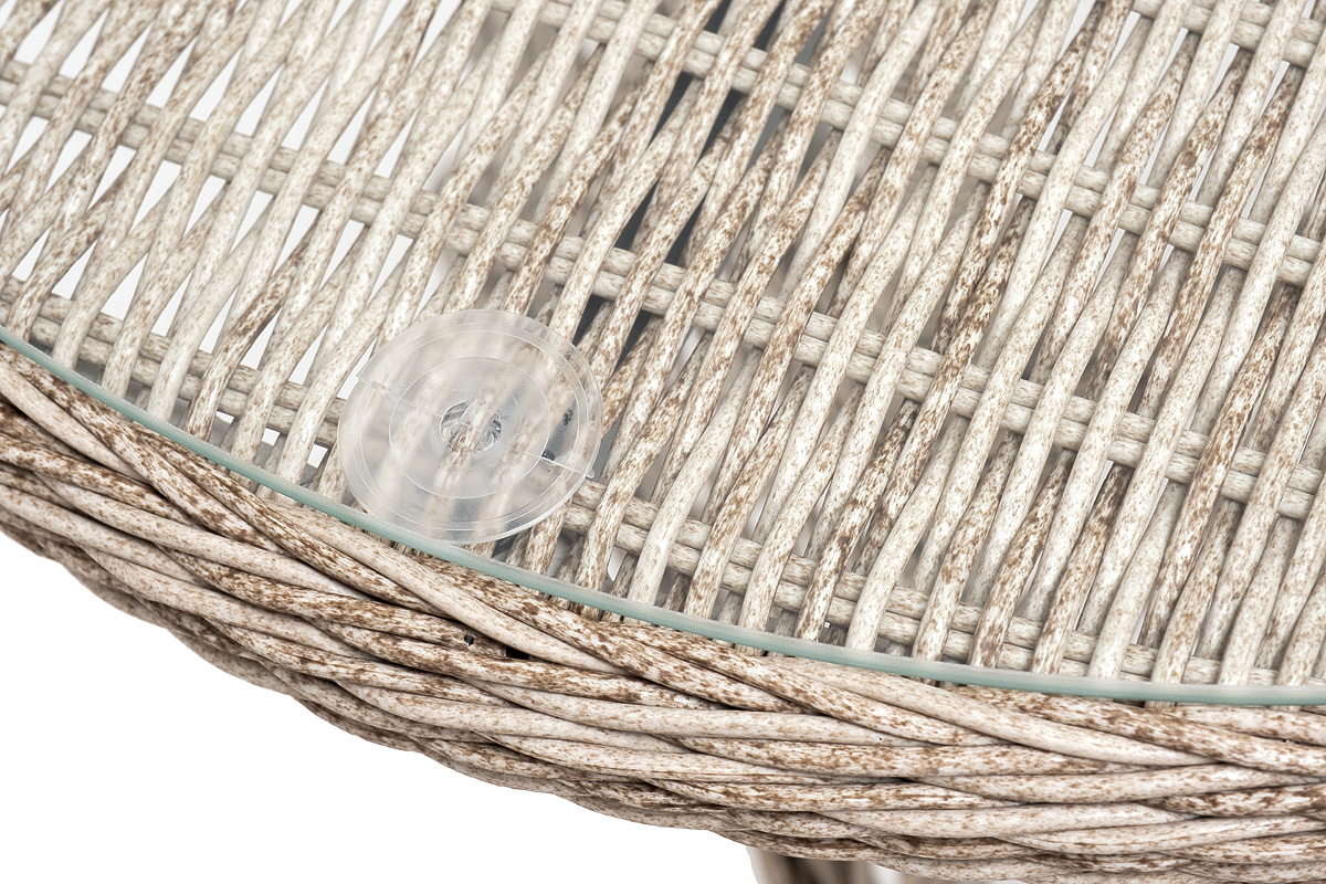 "Эспреззо–80 L" обеденная группа плетеная, цвет бежевый