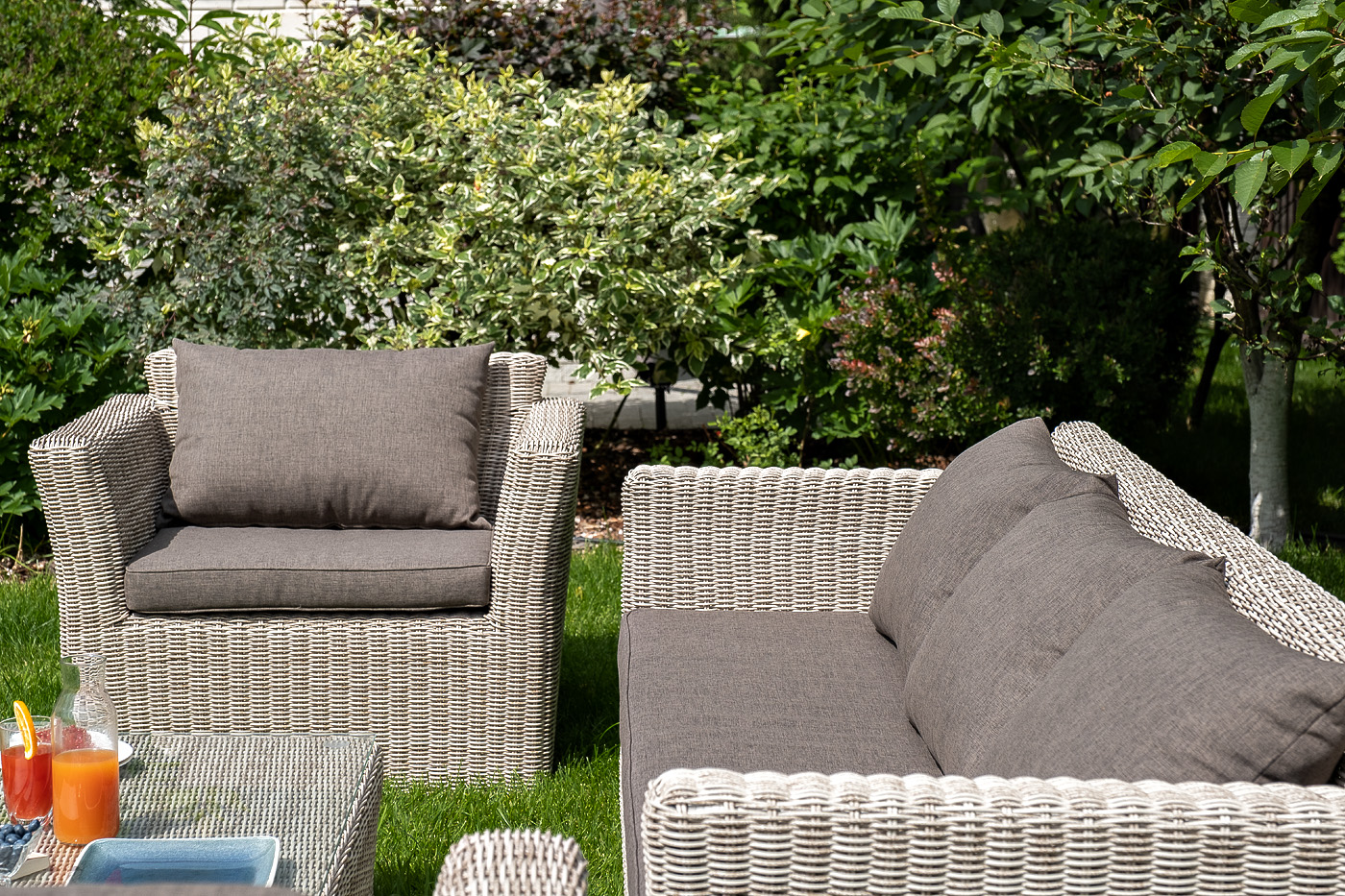 "Капуто" кресло из искусственного ротанга, цвет бежевый