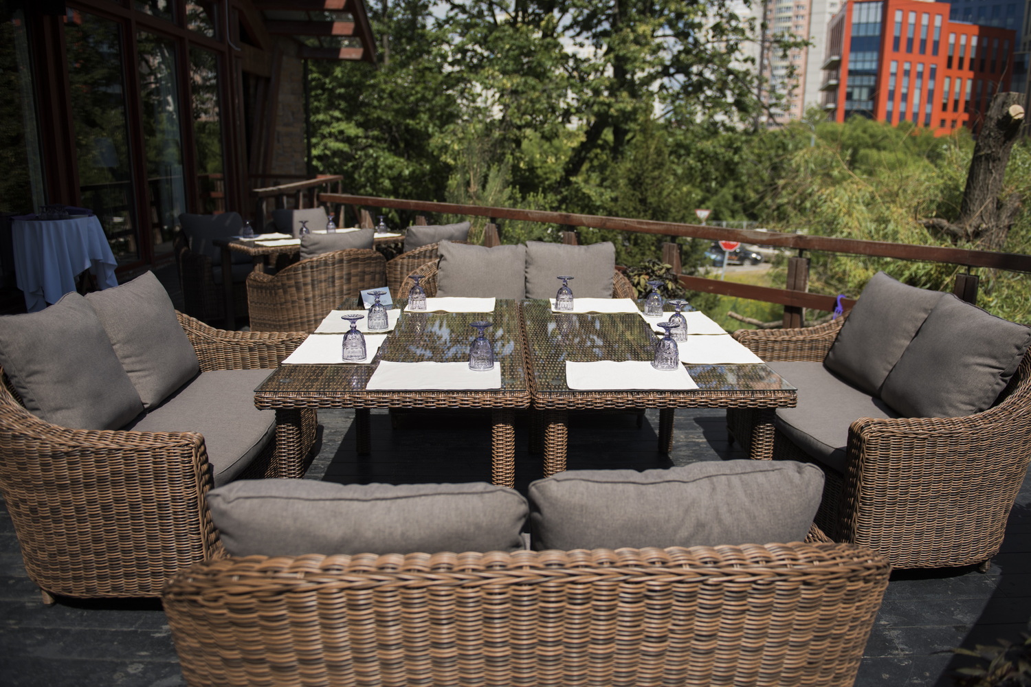 "Копаннини" диван из искусственного ротанга двухместный, цвет коричневый