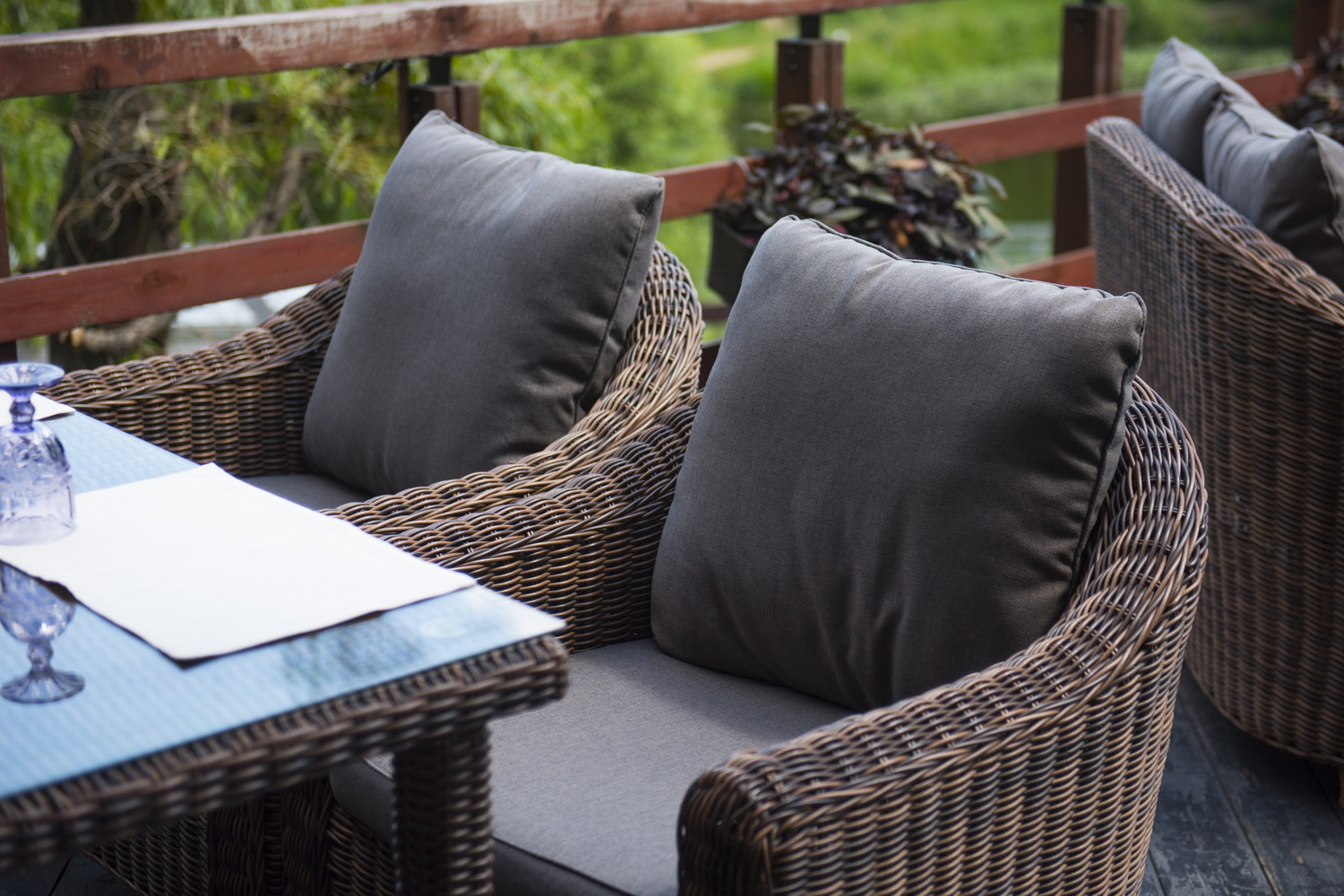 "Копаннини" кресло из искусственного ротанга, цвет коричневый