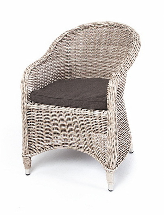 "Равенс" плетеное кресло из искусственного ротанга, цвет бежевый